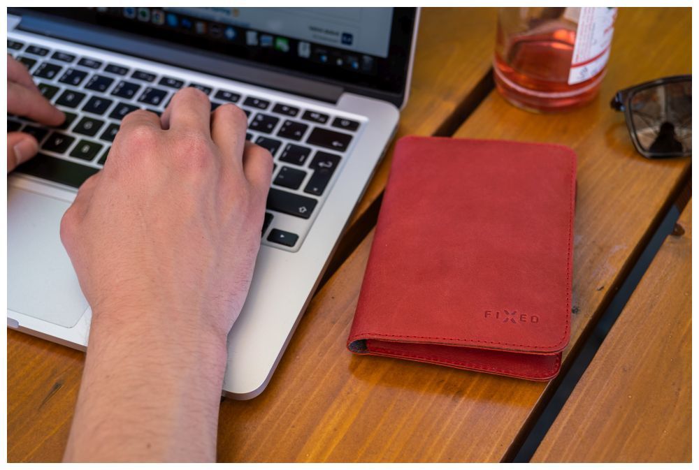 FIXED Passport valódi bőr pénztárca, piros FIXED Passport valódi bőr pénztárca, piros