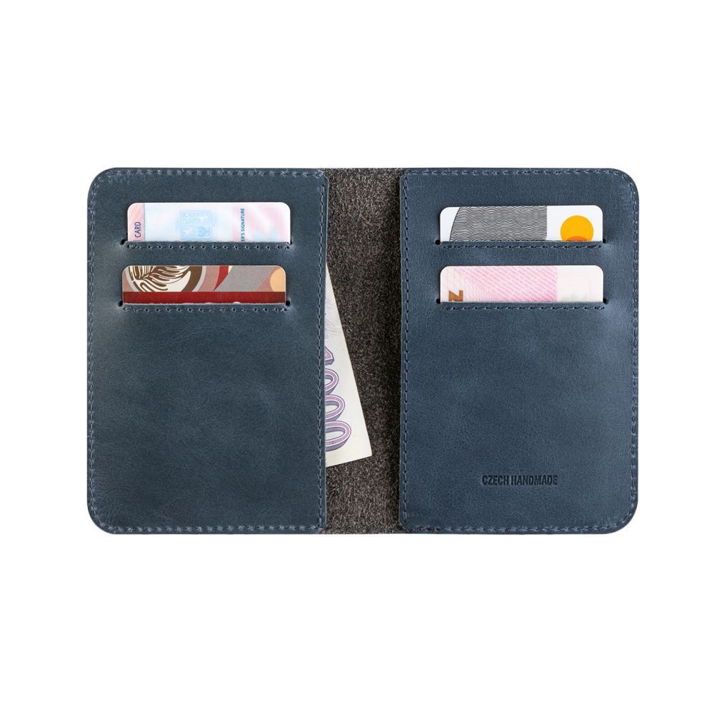 FIXED XL valódi bőr pénztárca, kék FIXED XL valódi bőr pénztárca, kék