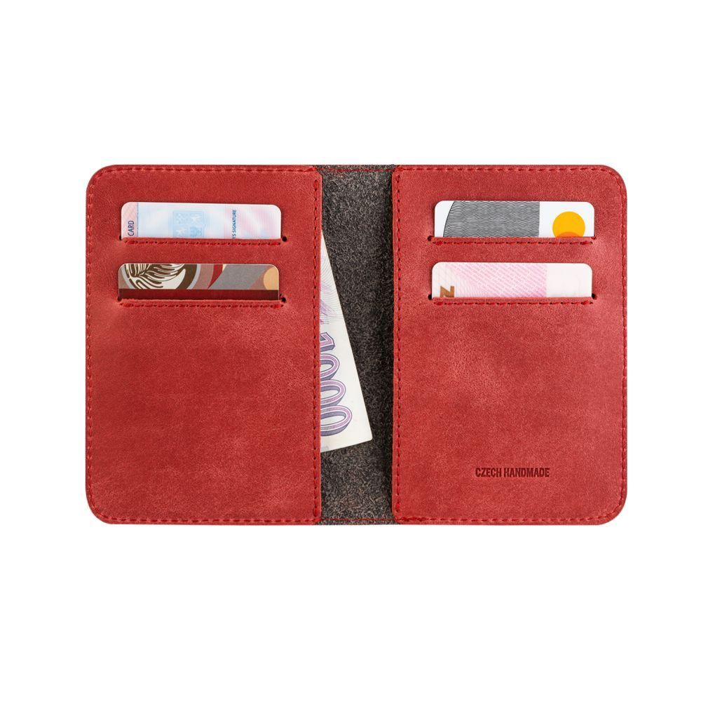 FIXED XL valódi bőr pénztárca, piros FIXED XL valódi bőr pénztárca, piros