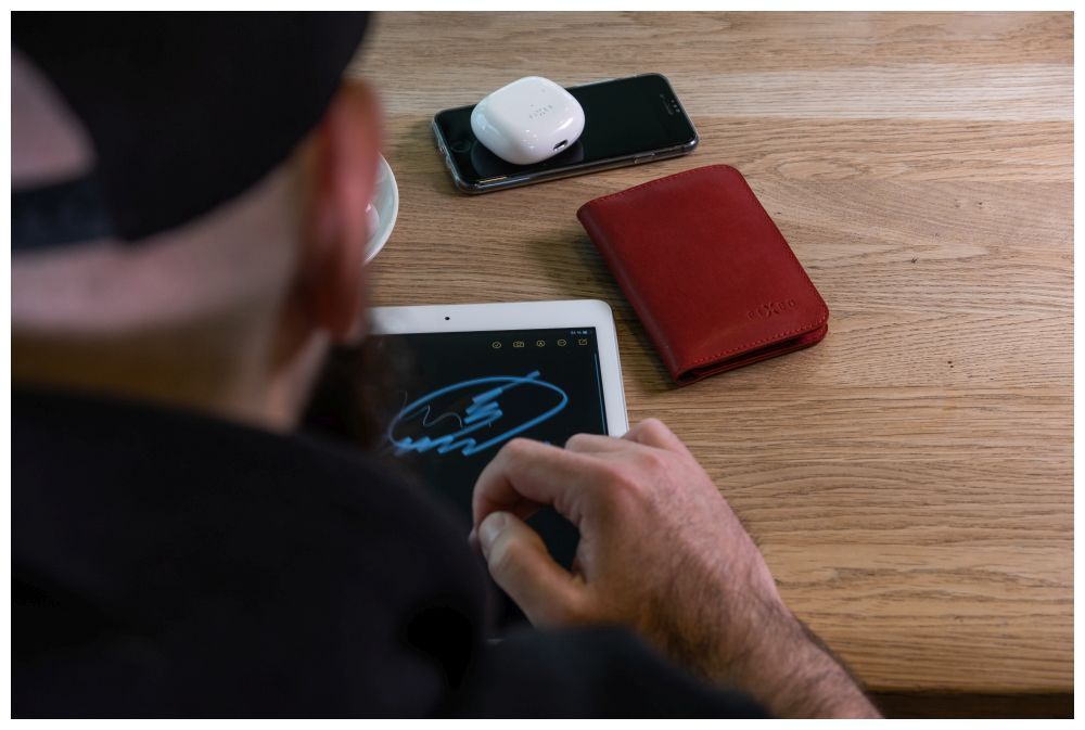 FIXED XL valódi bőr pénztárca, piros FIXED XL valódi bőr pénztárca, piros