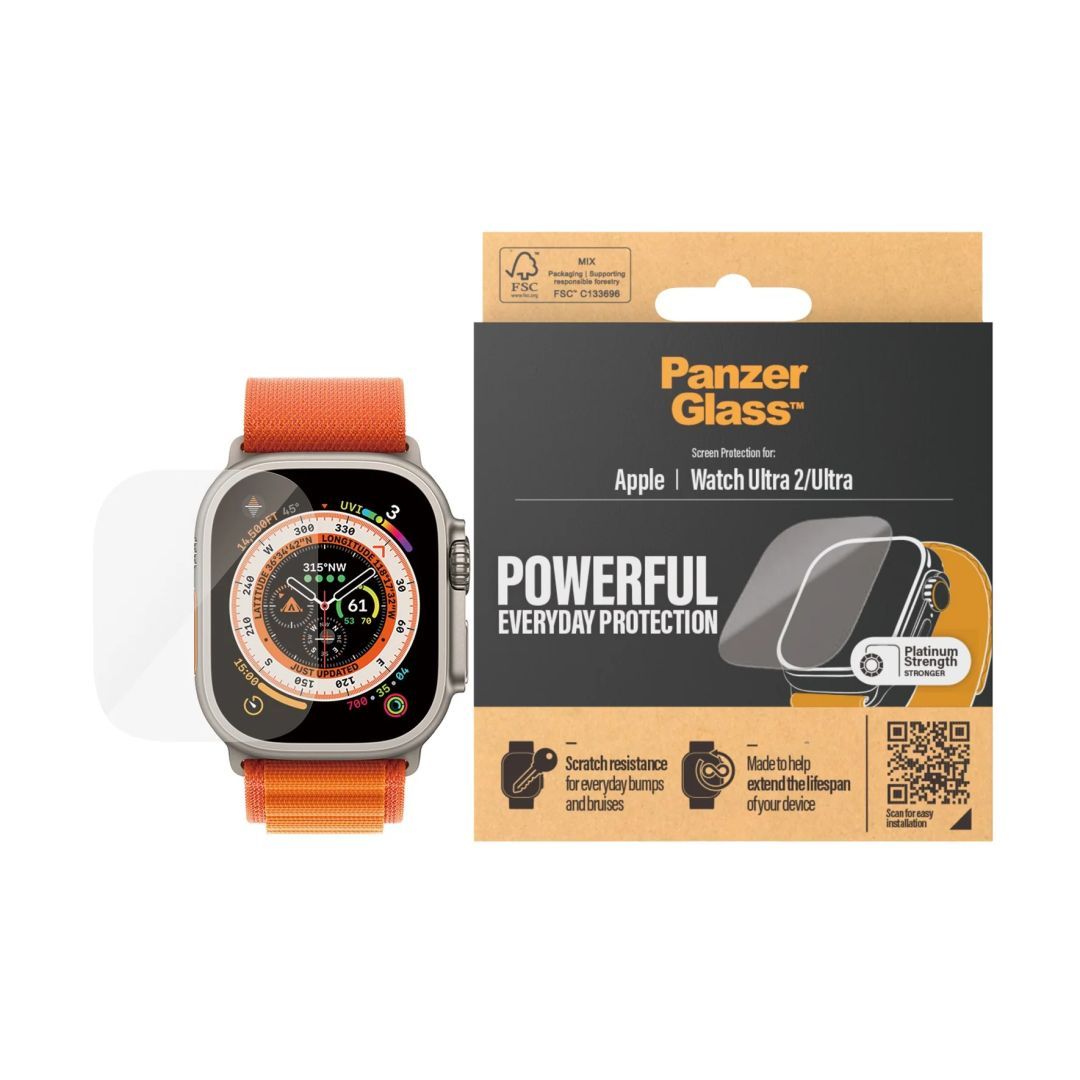 PanzerGlass Screen Protector for Apple Watch Ultra 2 Ultra 49 mm