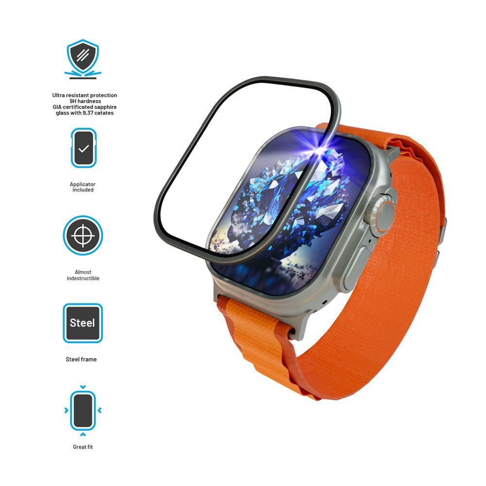 FIXED zafír üvegfólia Apple Watch Ultra készülékhez FIXED zafír üvegfólia Apple Watch Ultra készülékhez