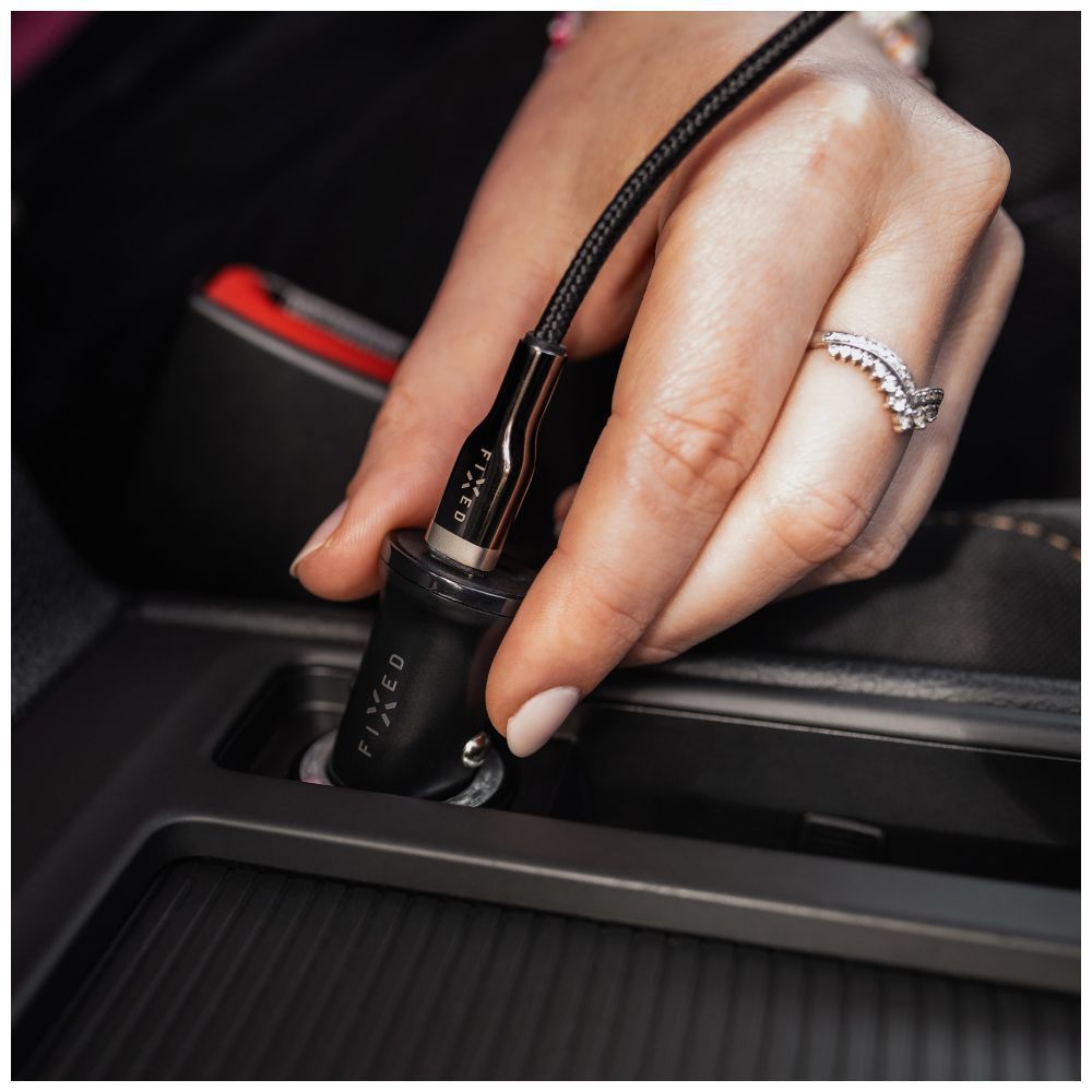 FIXED USB-C/USB autós töltő 20W, fekete, FIXCC20N-CU-BK FIXED USB-C/USB autós töltő 20W, fekete, FIXCC20N-CU-BK