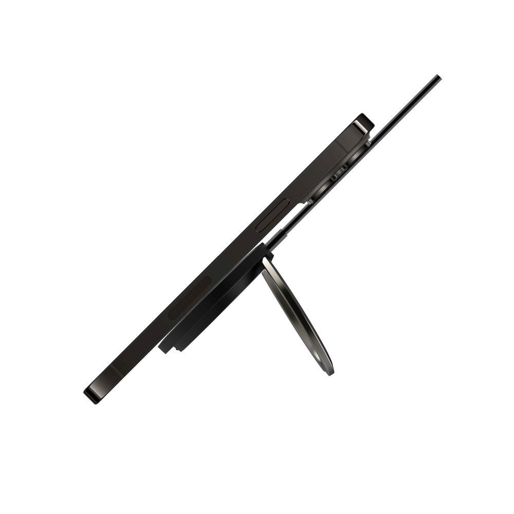 FIXED MagPad vezeték nélküli töltő, MagSafe támogatás, beépített fém állvány, fekete FIXED MagPad vezeték nélküli töltő, MagSafe támogatás, beépített fém állvány, fekete