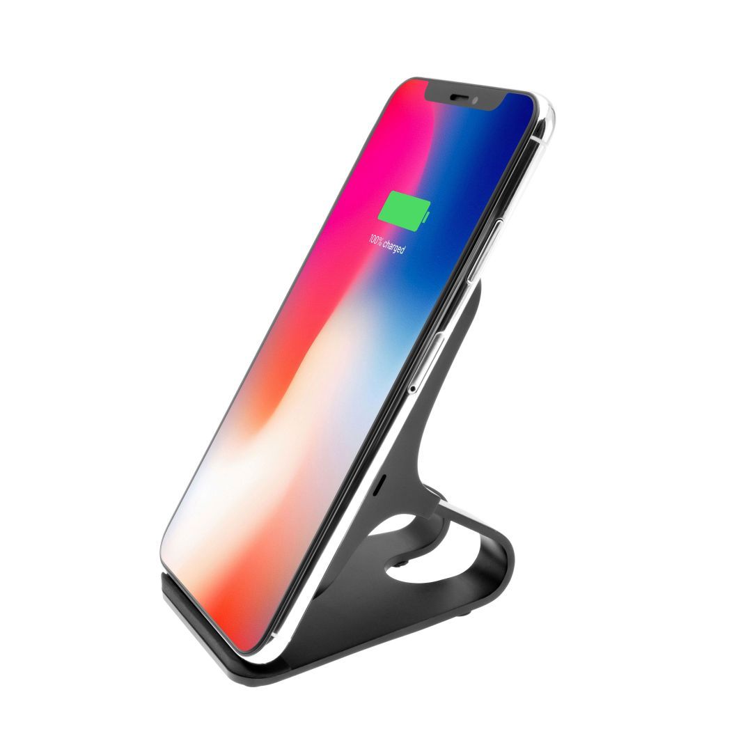 FIXED vezeték nélküli töltő állvány, 15W, fekete FIXED vezeték nélküli töltő állvány, 15W, fekete