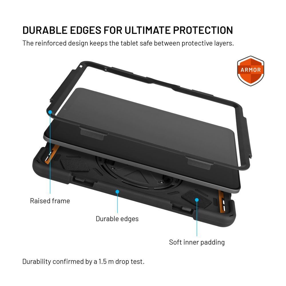 FIXED masszív tablet tok Xiaomi Redmi Pad SE 8.7" készülékhez, fekete