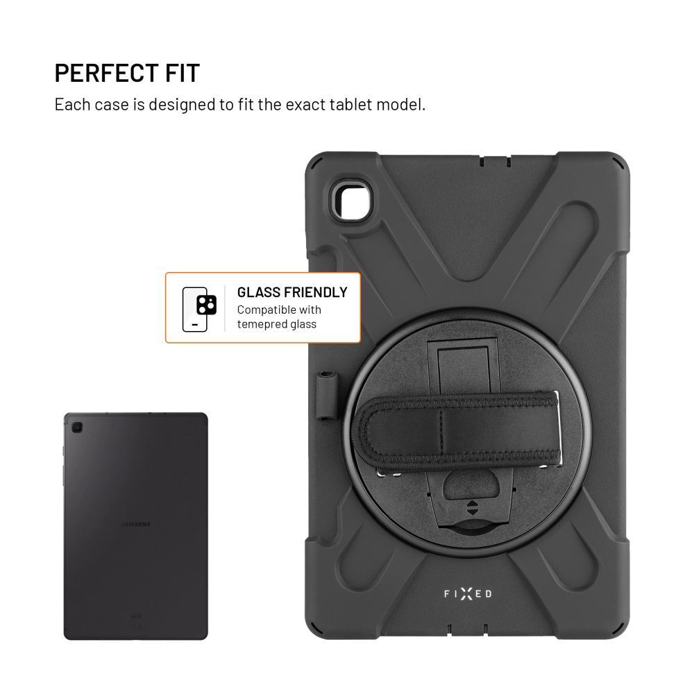 FIXED masszív tablet tok Samsung Galaxy Tab S6 Lite 2020/2022/2024 készülékhez, fekete