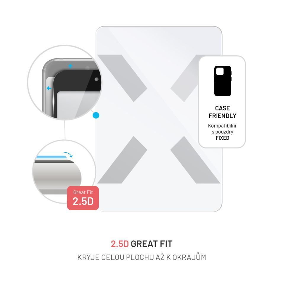 FIXED edzett üveg 2,5D kijezővédő Xiaomi Pad 6S Pro-hoz FIXED edzett üveg 2,5D kijezővédő Xiaomi Pad 6S Pro-hoz