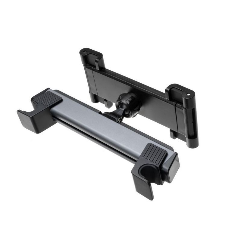 FIXED autós tablet tartó, fejtámlához rögzíthető, 7"-13" méretű tabletekhez, több irányba állítható, sötétszürke