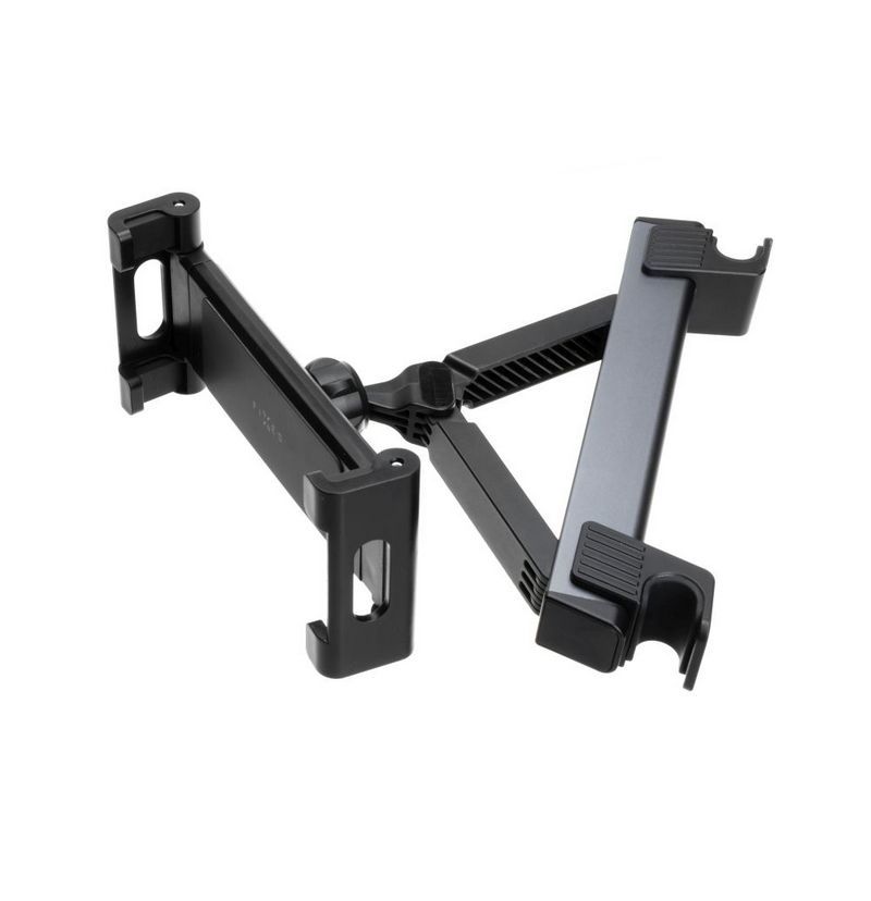 FIXED autós tablet tartó, fejtámlához rögzíthető, 7"-13" méretű tabletekhez, több irányba állítható, sötétszürke