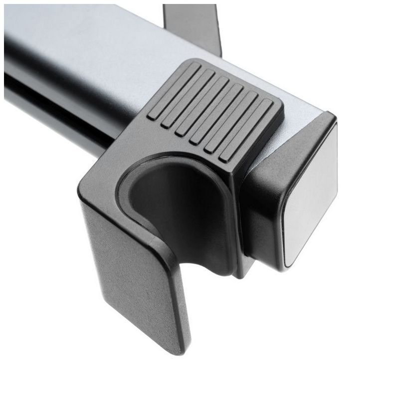 FIXED autós tablet tartó, fejtámlához rögzíthető, 7"-13" méretű tabletekhez, több irányba állítható, sötétszürke