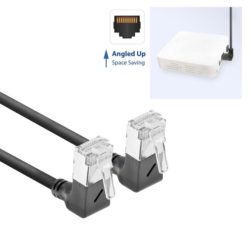 ACT CAT6A U-FTP Patch Cable 1m Black ACT CAT6A U-FTP Patch Cable 1m Black