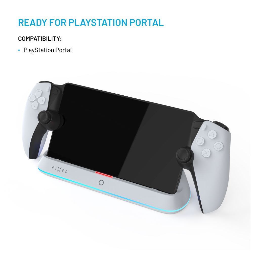 FIXED töltőállomás Playstation kontrollerhez, fehér FIXED töltőállomás Playstation kontrollerhez, fehér
