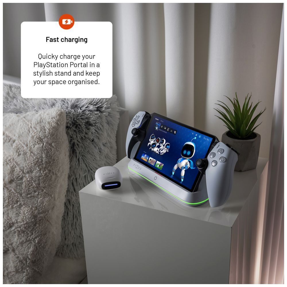 FIXED töltőállomás Playstation kontrollerhez, fehér FIXED töltőállomás Playstation kontrollerhez, fehér