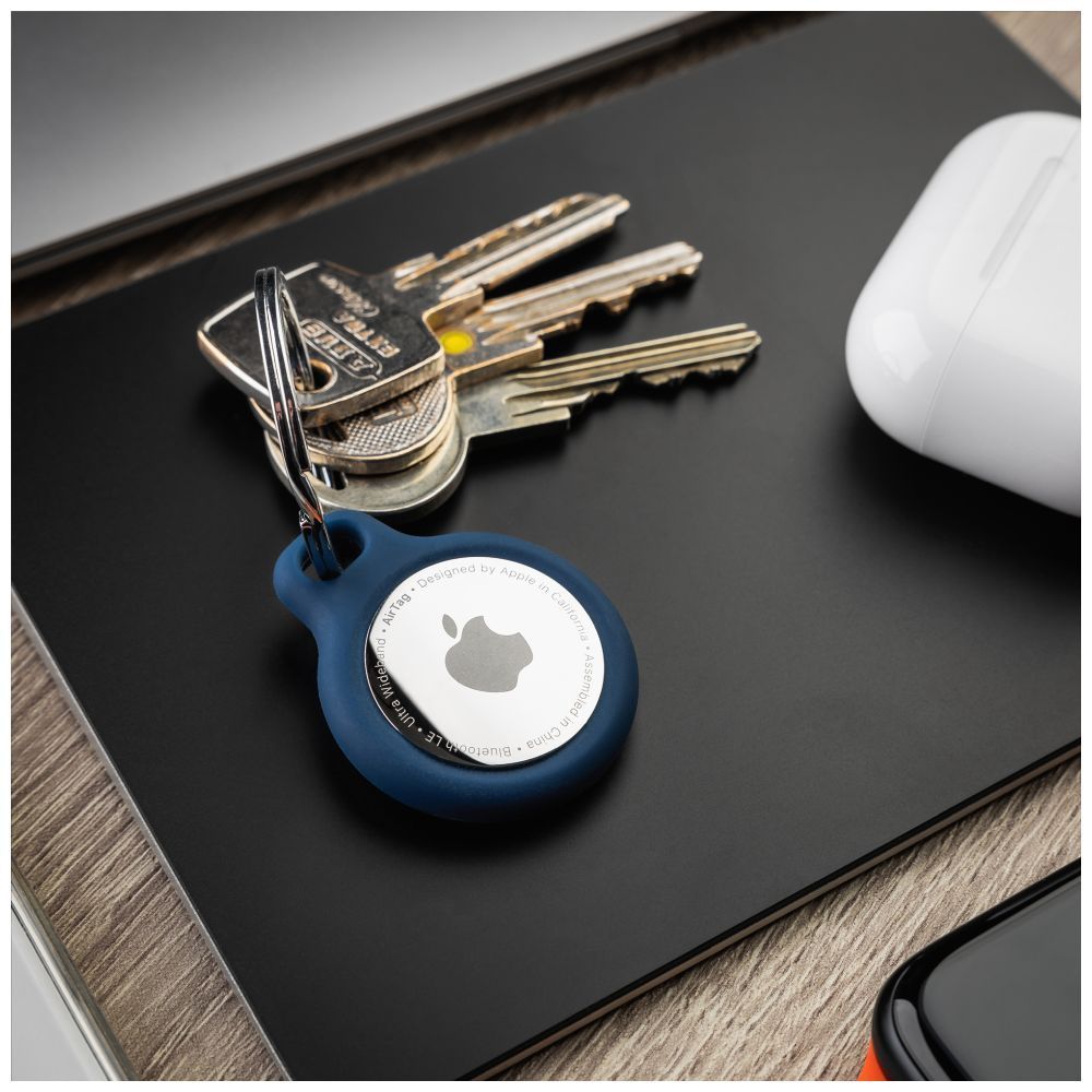 FIXED Silky szilikon tok Apple AirTag-hez, fekete FIXED Silky szilikon tok Apple AirTag-hez, fekete