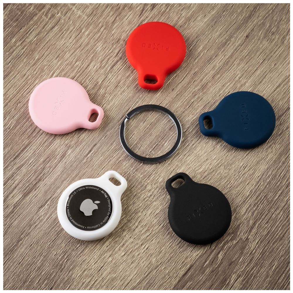 FIXED Silky szilikon tok Apple AirTag-hez, fekete FIXED Silky szilikon tok Apple AirTag-hez, fekete