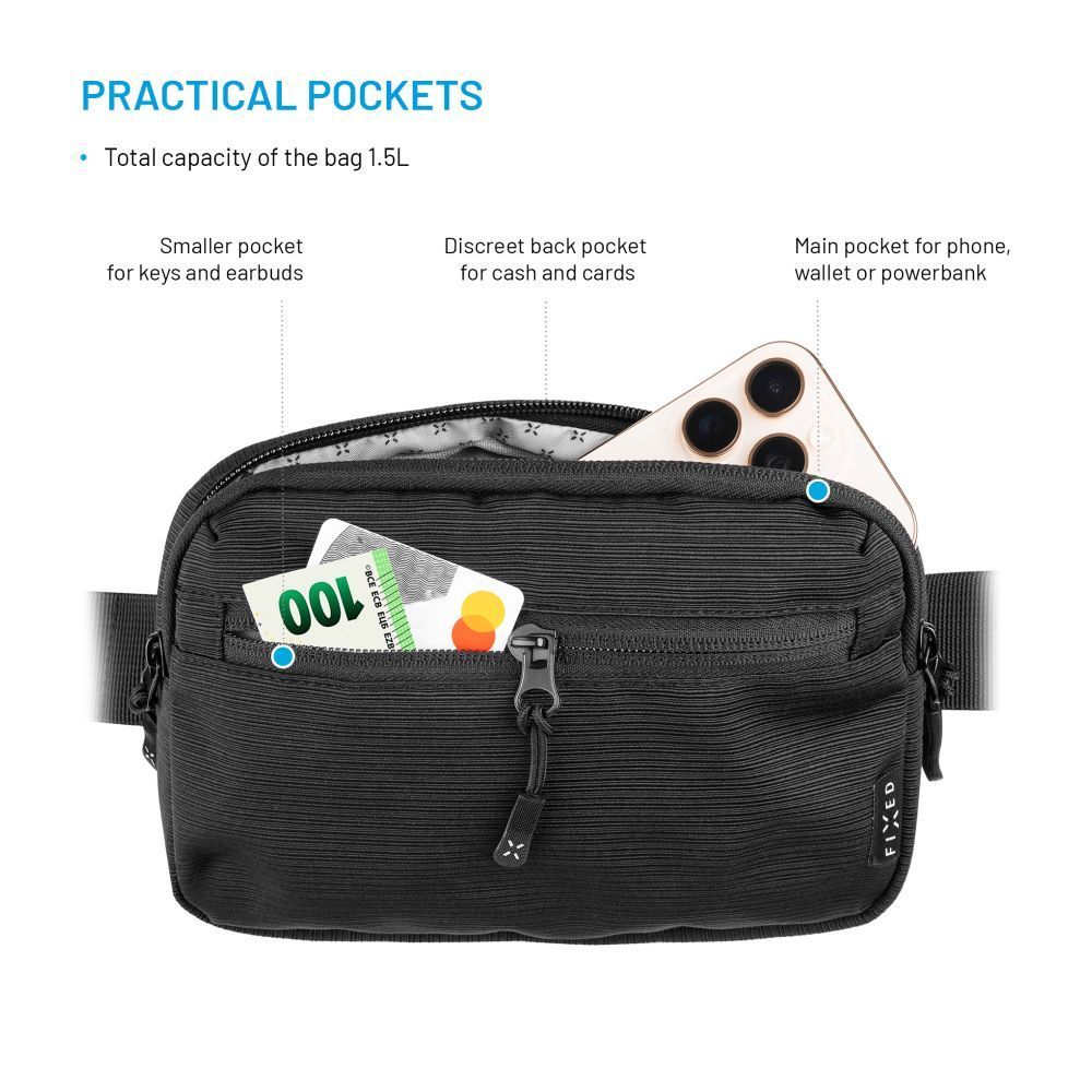 FIXED övtáska, fekete