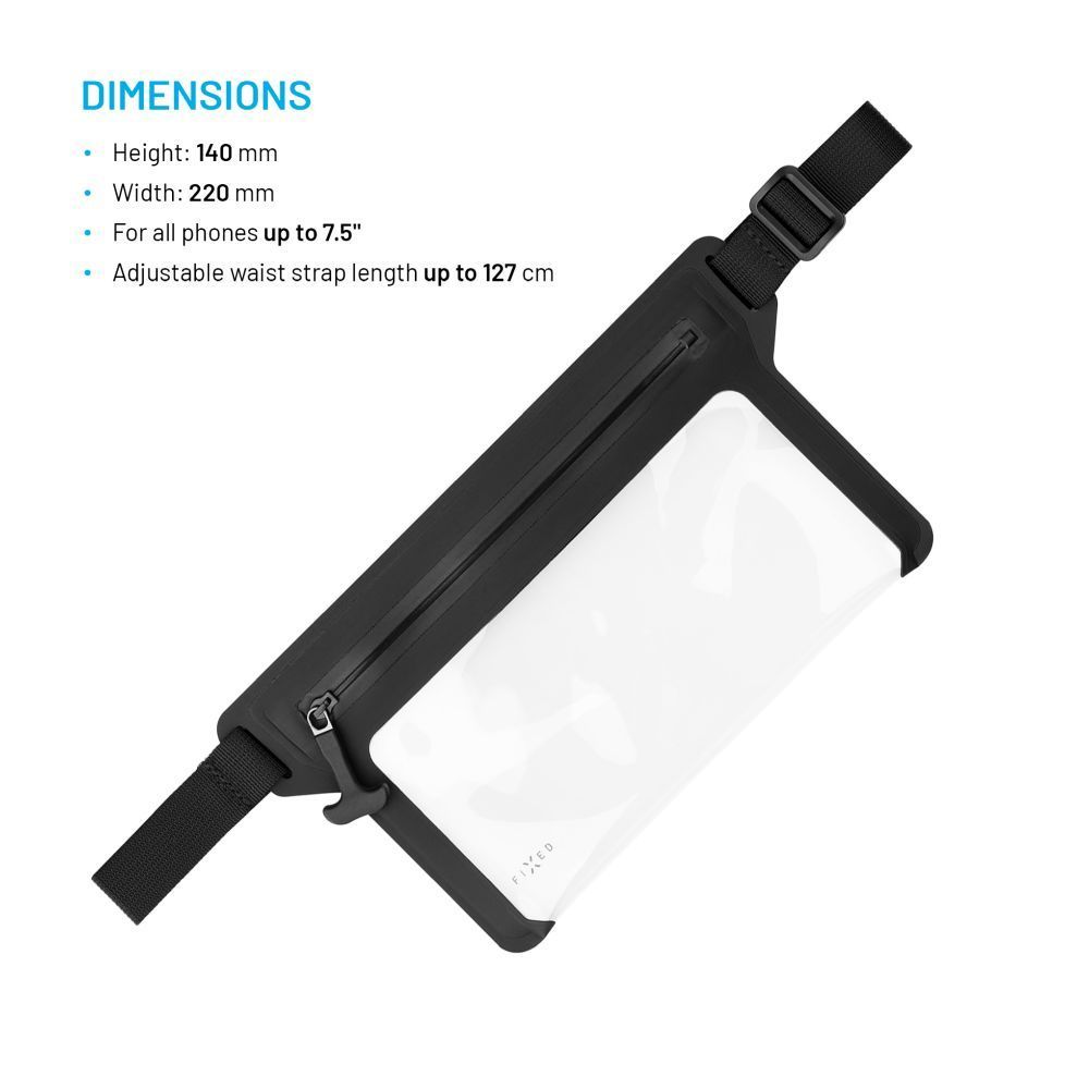 FIXED vízálló övtáska, fekete FIXED vízálló övtáska, fekete