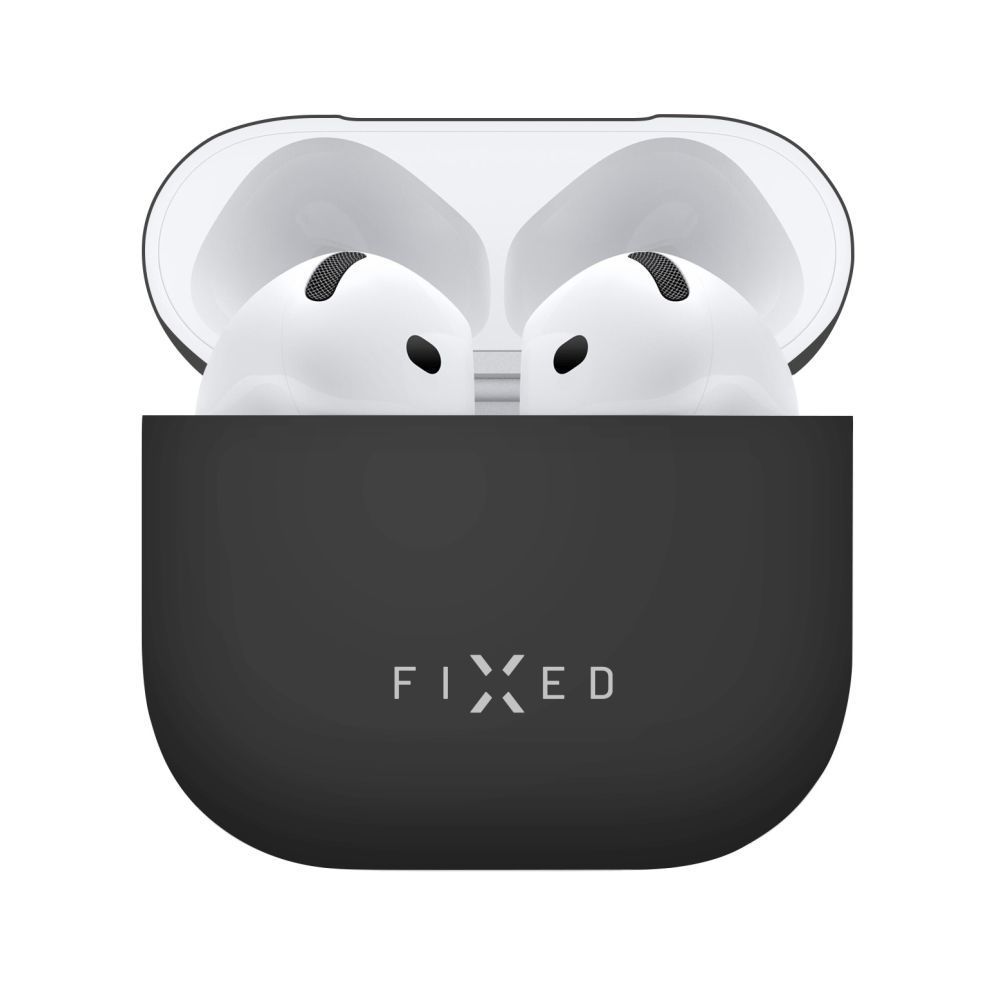 FIXED Silky az Apple AirPods 4-hez fekete FIXED Silky az Apple AirPods 4-hez fekete