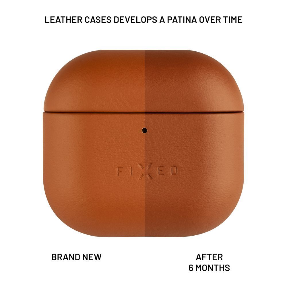 FIXED PodsLeather Apple Airpods 4-hez barna FIXED PodsLeather Apple Airpods 4-hez barna