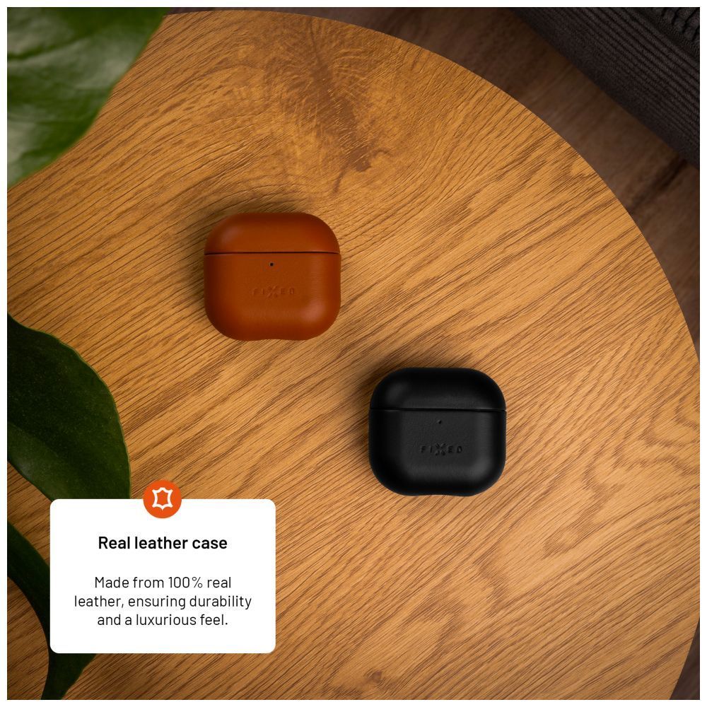 FIXED PodsLeather Apple Airpods 4-hez barna FIXED PodsLeather Apple Airpods 4-hez barna