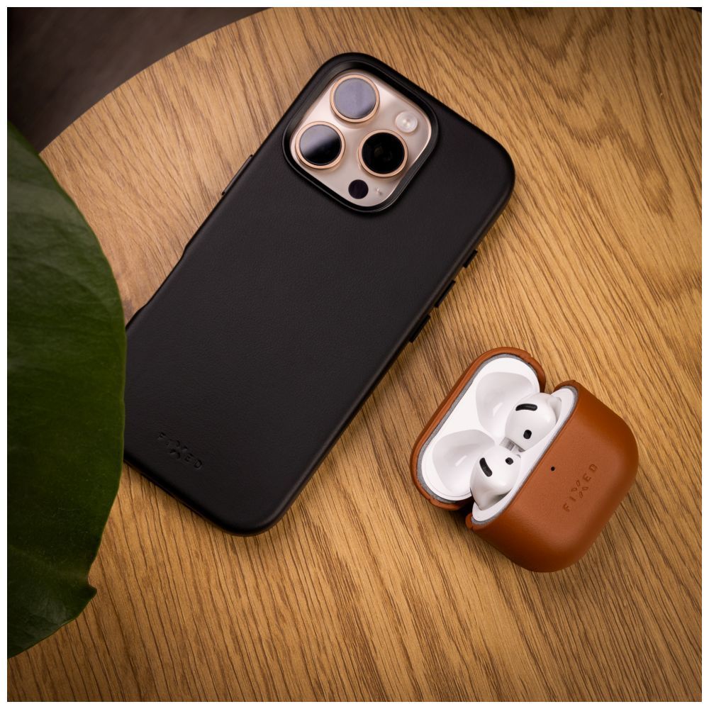 FIXED PodsLeather Apple Airpods 4-hez barna FIXED PodsLeather Apple Airpods 4-hez barna