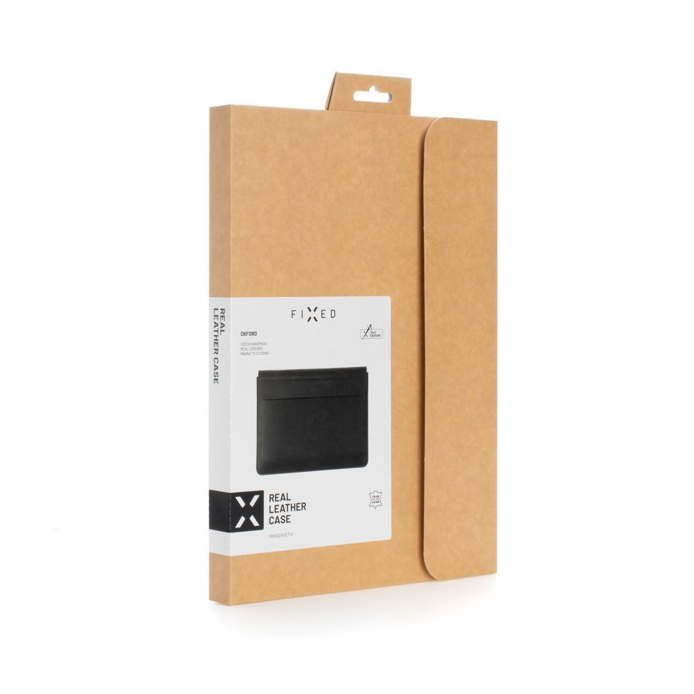 FIXED borító Apple MacBook Air 15.3 M2-hez, természetes bőr, fekete FIXED borító Apple MacBook Air 15.3 M2-hez, természetes bőr, fekete