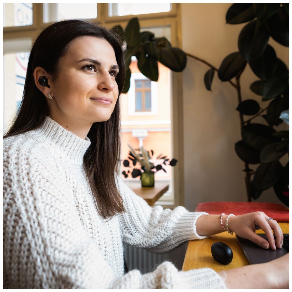 FIXED Buds TWS mikrofonos sztereó fülhallgató, fekete, FIXBDS-BK FIXED Buds TWS mikrofonos sztereó fülhallgató, fekete, FIXBDS-BK