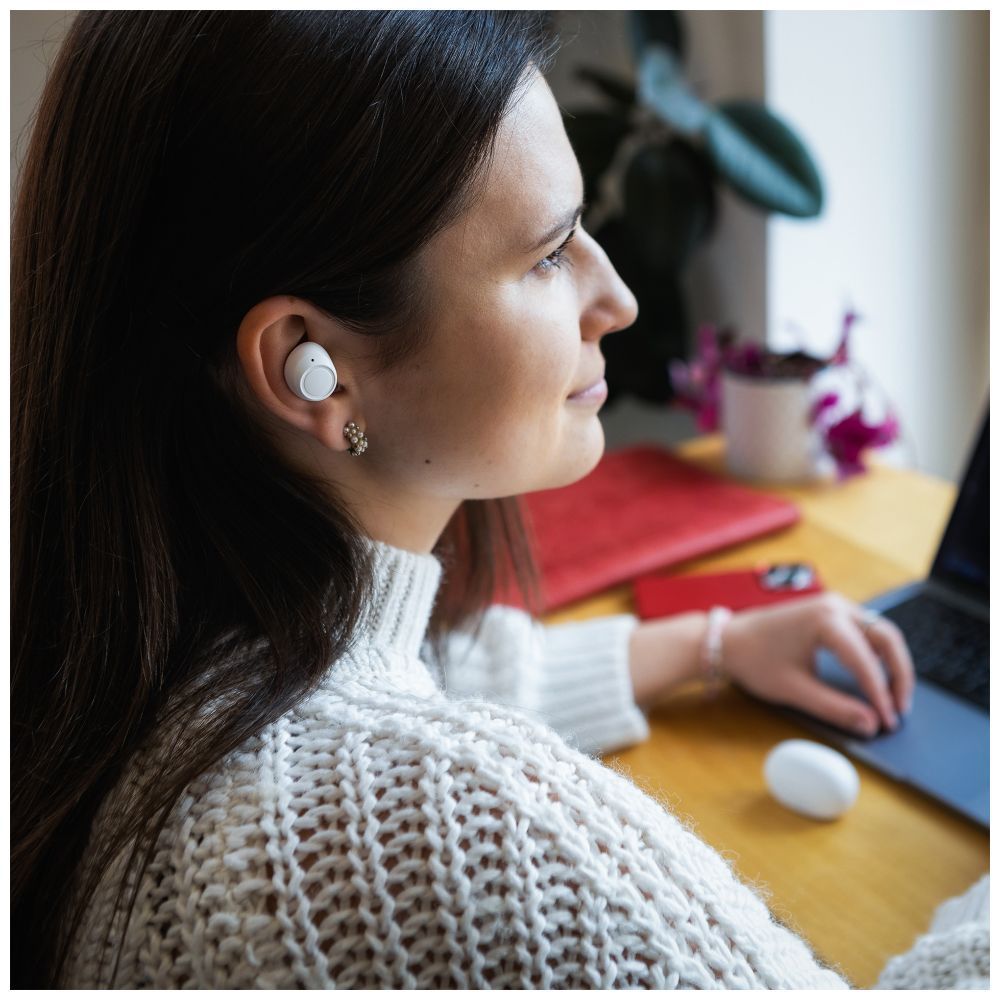 FIXED Buds TWS mikrofonos sztereó fülhallgató, fehér, FIXBDS-WH FIXED Buds TWS mikrofonos sztereó fülhallgató, fehér, FIXBDS-WH