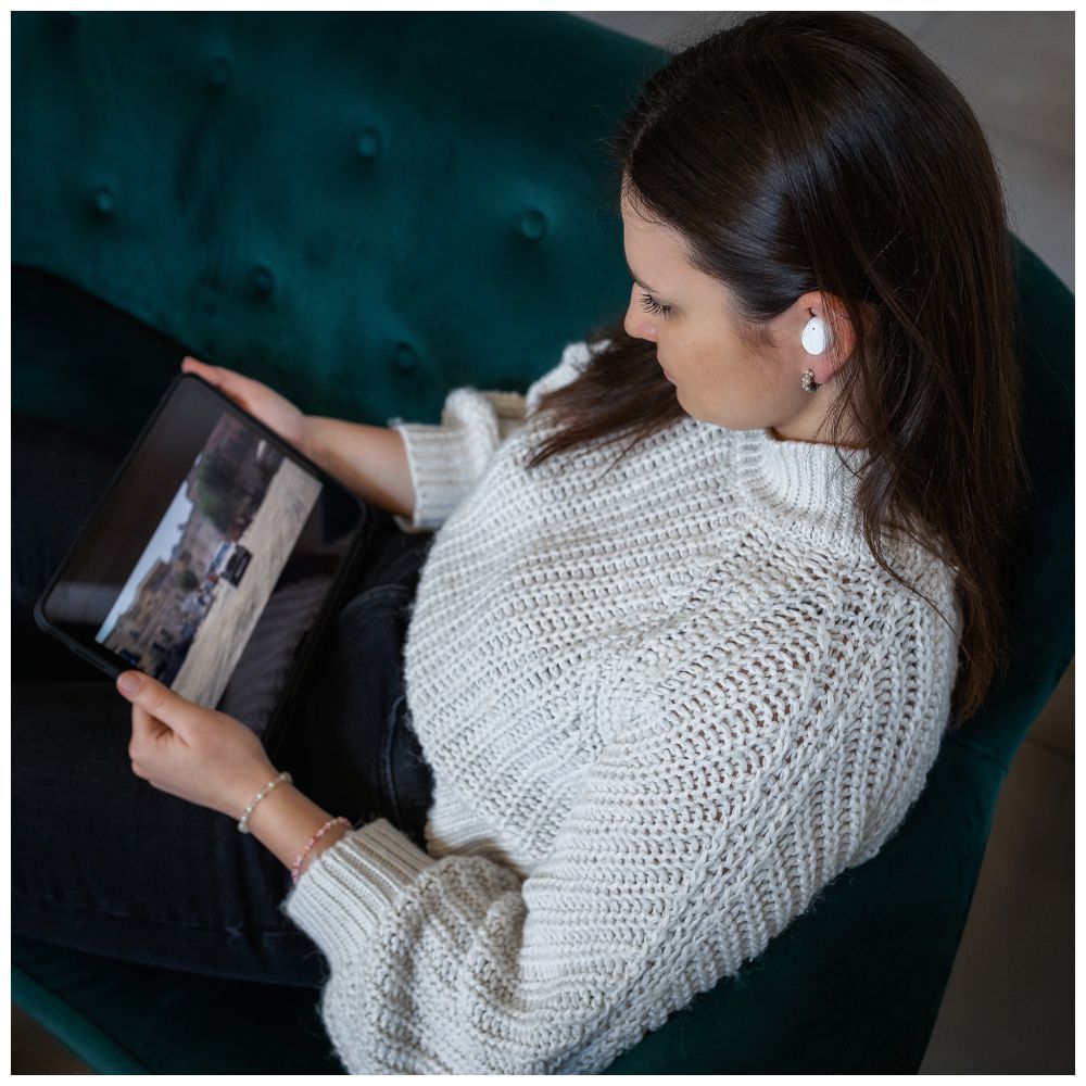 FIXED Buds TWS mikrofonos sztereó fülhallgató, fehér, FIXBDS-WH FIXED Buds TWS mikrofonos sztereó fülhallgató, fehér, FIXBDS-WH