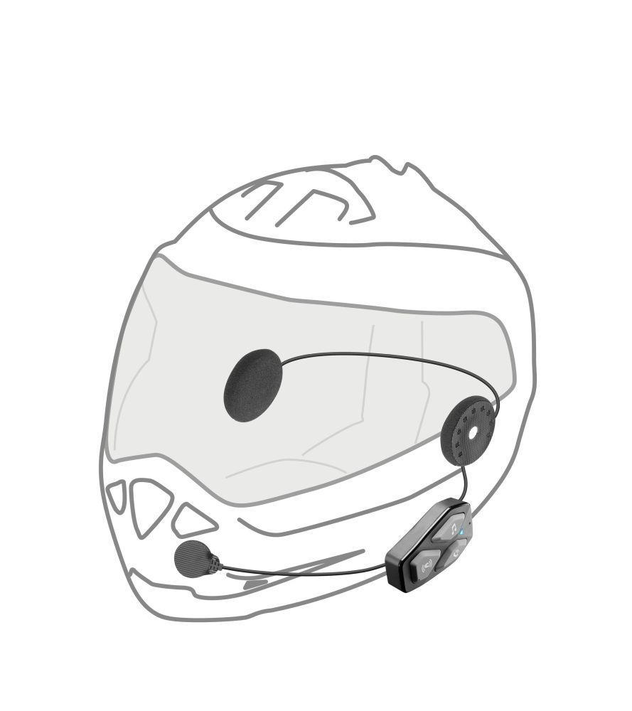 Interphone U-COM3 Bluetooth headset for closed and open helmets Twin Pack Interphone U-COM3 Bluetooth headset for closed and open helmets Twin Pack