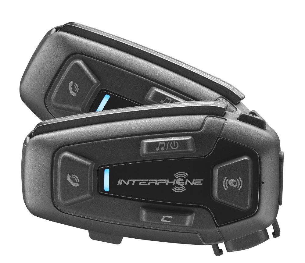 Interphone U-COM8R Bluetooth headset for closed and open helmets Twin Pack Interphone U-COM8R Bluetooth headset for closed and open helmets Twin Pack