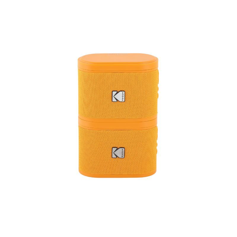 Kodak BRIXOR2 Soundbrix Mini Bluetooth Coloured Portable Two Speakers Orange Kodak BRIXOR2 Soundbrix Mini Bluetooth Coloured Portable Two Speakers Orange