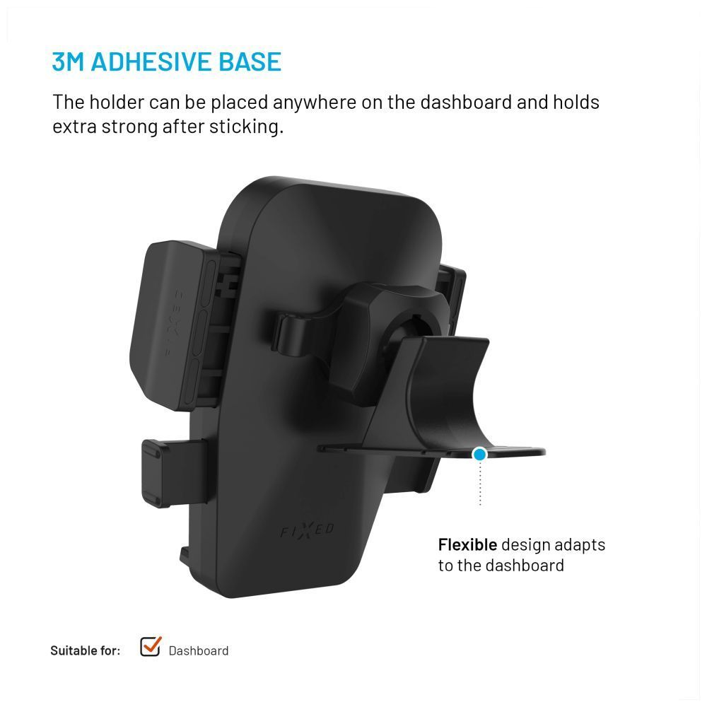 FIXED Iconiq Dash univerzális autós tartó, fekete