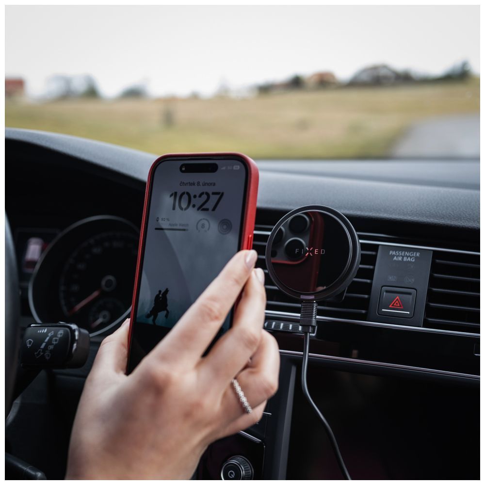 FIXED MagCool autós mágneses vezetéknélküli töltő és telefontartó telefonhűtéssel, MagSafe támogatás, fekete, FIXMCO-BK FIXED MagCool autós mágneses vezetéknélküli töltő és telefontartó telefonhűtéssel, MagSafe támogatás, fekete, FIXMCO-BK