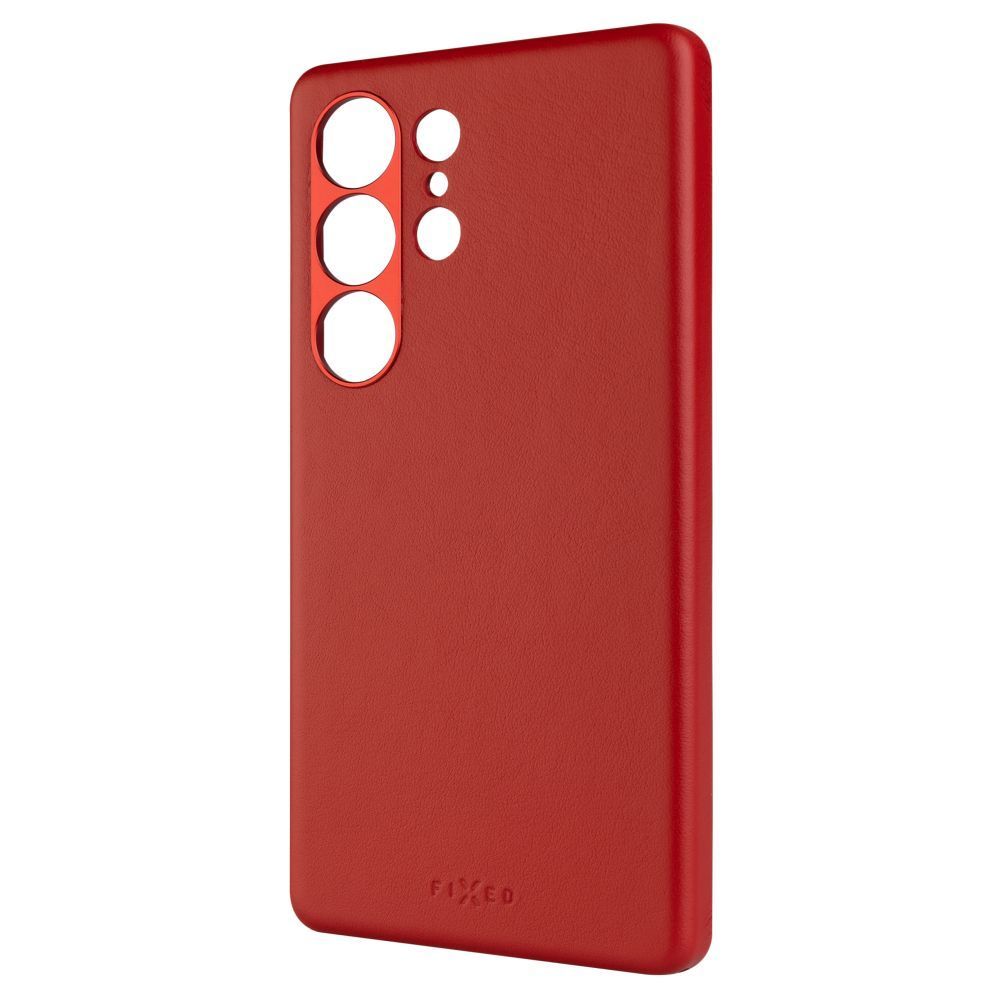 FIXED MagLeather valódi bőr telefontok Samsung Galaxy S25 Ultra készülékhez, piros