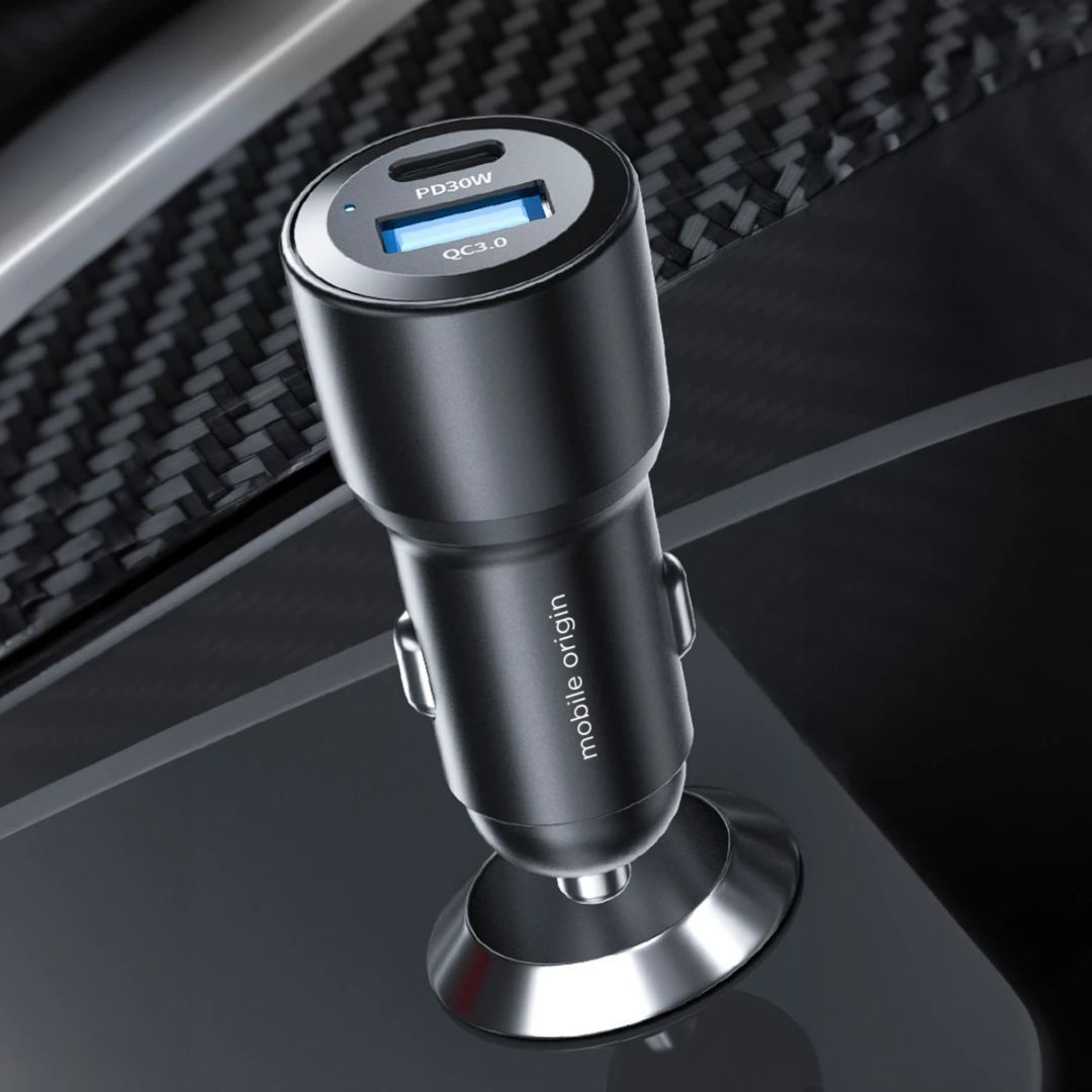 Mobile Origin Car Charger 60W USB-C and USB-A