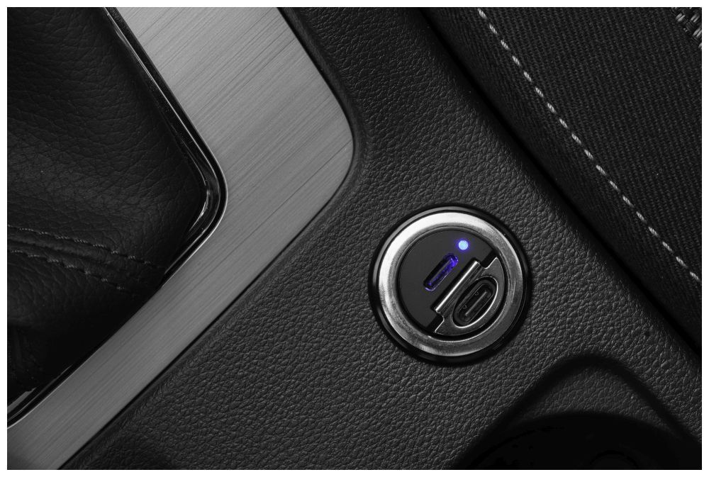 FIXED Dual USB-C Car Charger 30W + USB-C/Lightning Cable Black FIXED Dual USB-C Car Charger 30W + USB-C/Lightning Cable Black