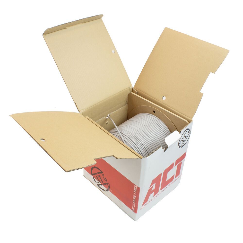 ACT CAT6 U-UTP Installation cable 305m Grey ACT CAT6 U-UTP Installation cable 305m Grey