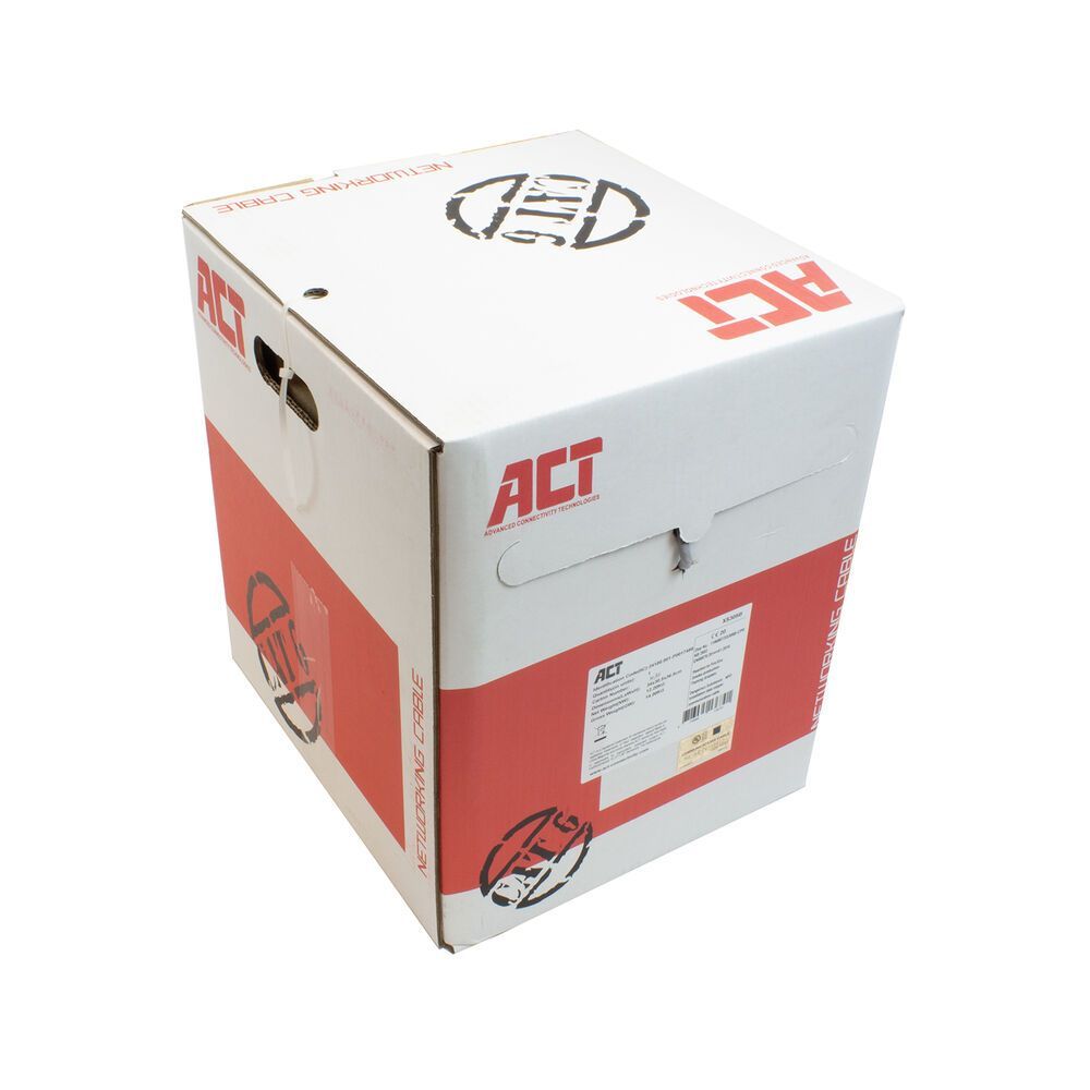 ACT CAT6 U-UTP Installation cable 305m Grey ACT CAT6 U-UTP Installation cable 305m Grey
