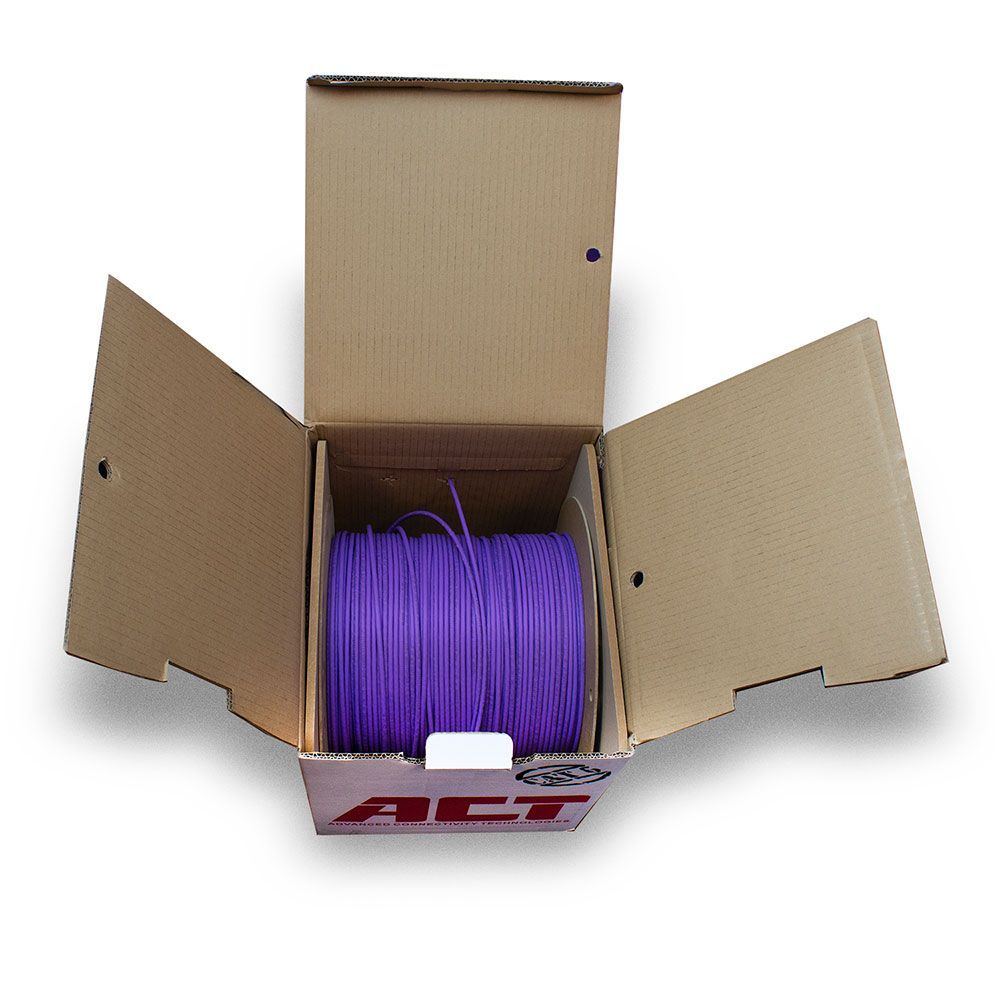 ACT CAT6 U-UTP Installation cable 305m Purple ACT CAT6 U-UTP Installation cable 305m Purple