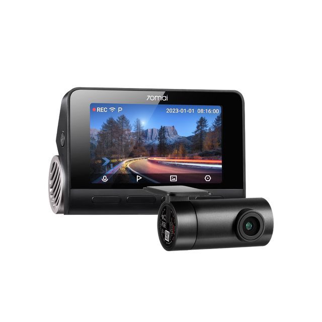 Xiaomi 70mai Dash Cam 4K A810 + RC12 Rear Camera Black Xiaomi 70mai Dash Cam 4K A810 + RC12 Rear Camera Black