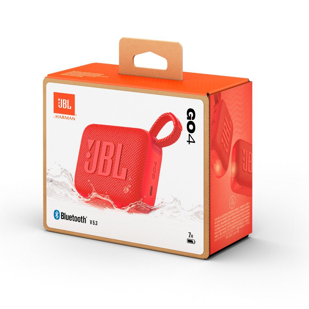 JBL Go 4 Ultra-Portable Bluetooth Speaker Red JBL Go 4 Ultra-Portable Bluetooth Speaker Red