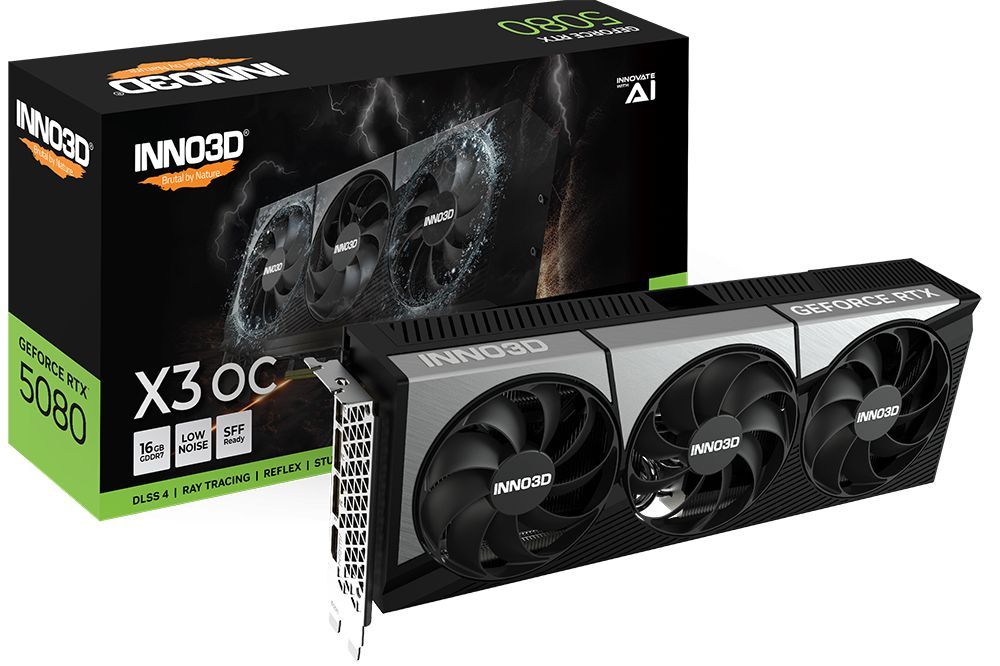 Inno3D GeForce RTX5080 16GB GDDR7 X3 OC Inno3D GeForce RTX5080 16GB GDDR7 X3 OC