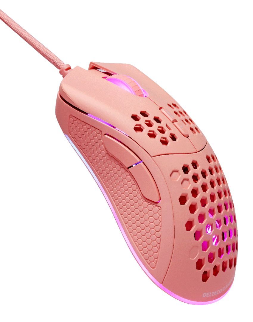 Deltaco GAM-108 PM75 Ultra Light Gaming Mouse Pink Deltaco GAM-108 PM75 Ultra Light Gaming Mouse Pink