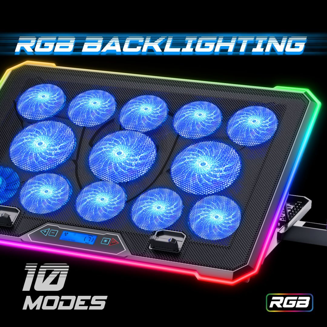 Spirit Of Gamer AirBlade 1300 RGB Notebook hűtő Black