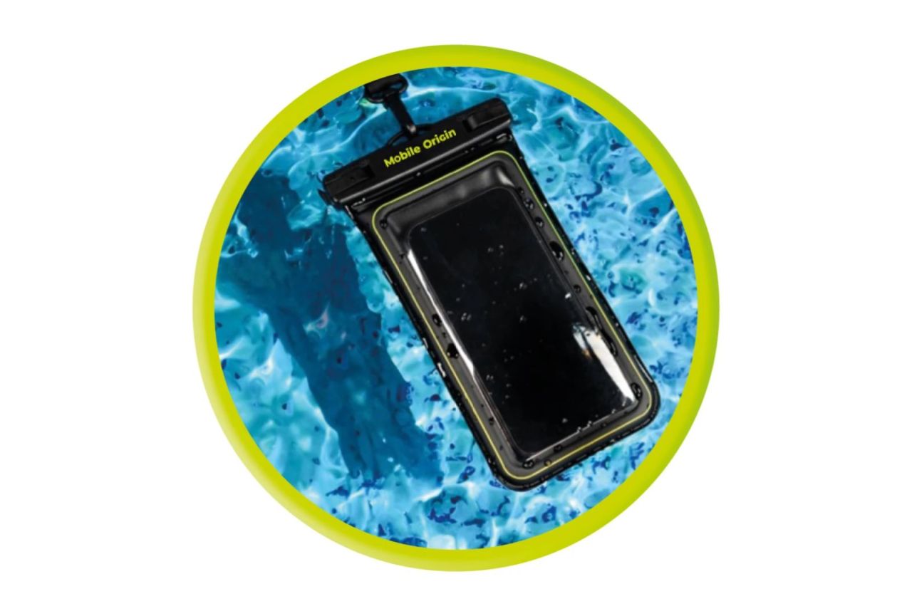Mobile Origin Waterproof Floating Case 6,8" Glitter/White Mobile Origin Waterproof Floating Case 6,8" Glitter/White