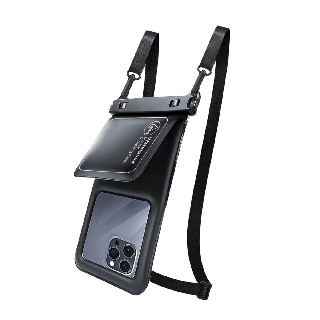 Mobile Origin Waterproof Floating Case with Small Pouch 6,8" Black/White Mobile Origin Waterproof Floating Case with Small Pouch 6,8" Black/White