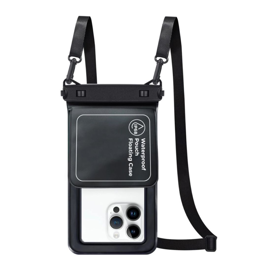 Mobile Origin Waterproof Floating Case with Small Pouch 6,8" Black/White Mobile Origin Waterproof Floating Case with Small Pouch 6,8" Black/White