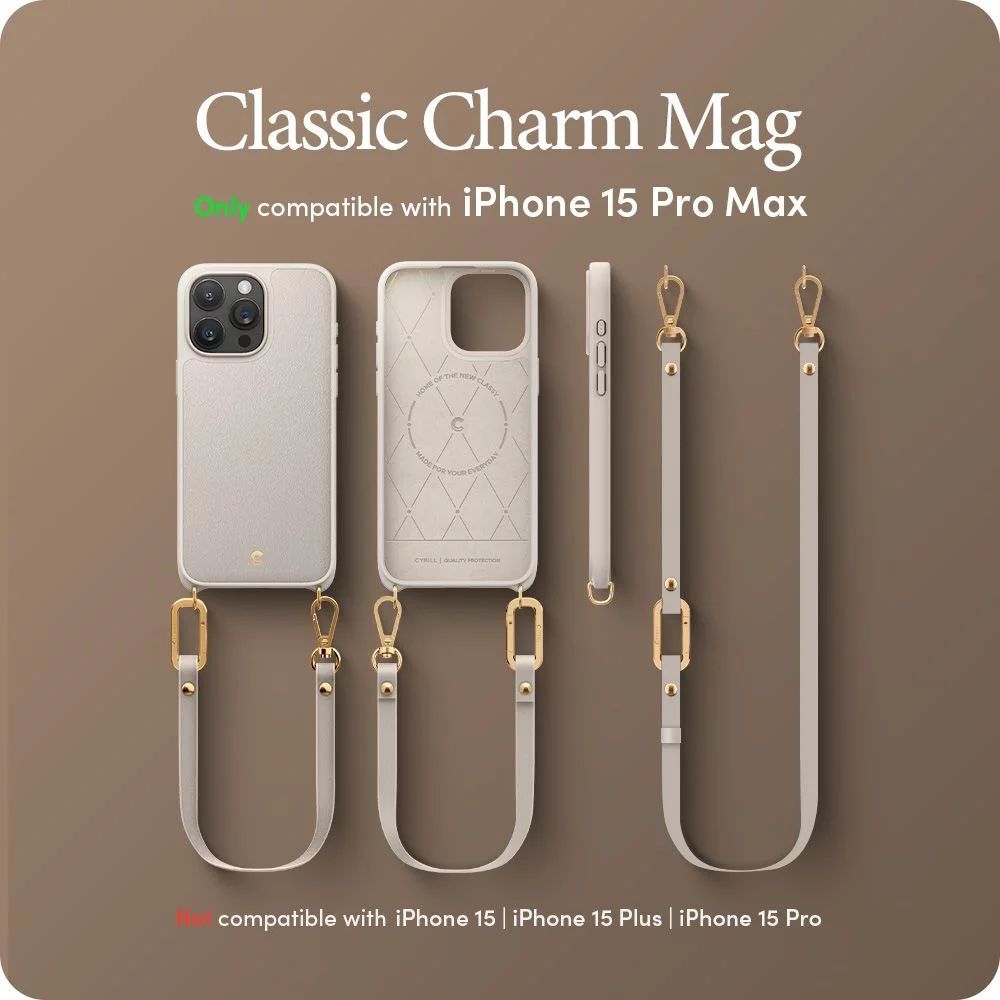 Spigen Cyrill Classic Charm Mag iPhone 15 Pro Max Cream Spigen Cyrill Classic Charm Mag iPhone 15 Pro Max Cream